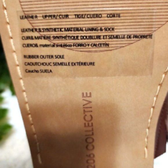 206 Collective Women's Open Toe Cedar Casual Slingback Sandals, Size 11M, NIB - Picture 7 of 11